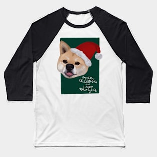 A Christmas Dog Baseball T-Shirt